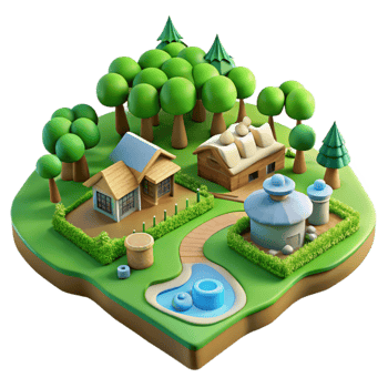 wonderful rustic Eco Village Community Plan Transparent professional png