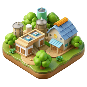 impressive classic Eco Village Community Plan Transparent professional png