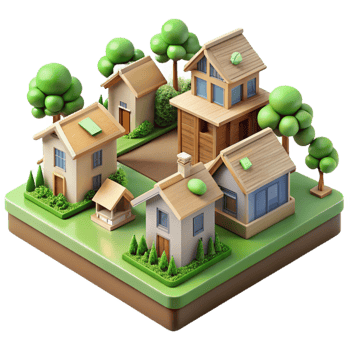 stunning abstract Eco Village Housing Layout Transparent authentic png