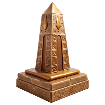 wonderful traditional Egyptian Obelisk with Hieroglyphs Cutout high resolution png