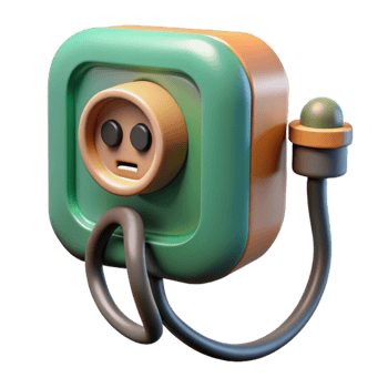 impressive modern Electric Car Charging Port Close Up Transparent Background png