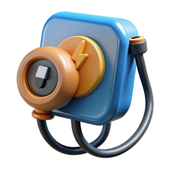 impressive classic Electric Car Charging Port Close Up Transparent Background high resolution png
