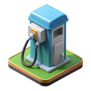 magnificent creative Electric Car Charging Station Icon Cutout Element high quality png