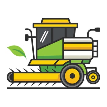 Modern Agricultural Harvester Icon vector