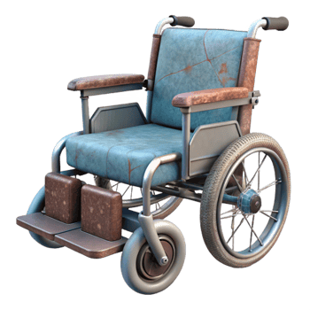 wonderful rustic Electric Wheelchair Front View Transparent Background genuine png