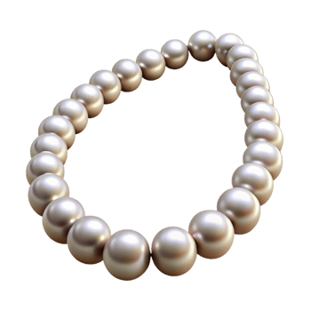 beautiful abstract Elegant Pearl Necklace Cutout Isolated premium png