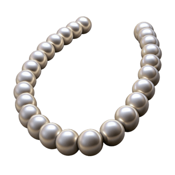 impressive creative Elegant Pearl Necklace Cutout Isolated authentic png
