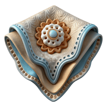stunning artistic Embroidered Handkerchief Delicate Design Cutout Element genuine png
