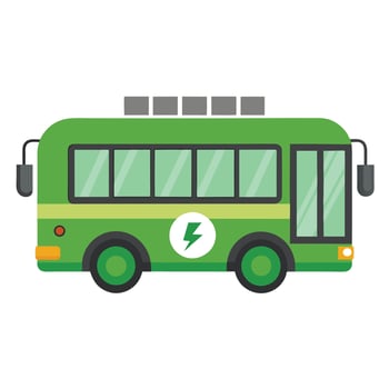 Electric City Bus Icon vector