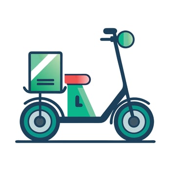 Modern Electric Scooter Icon vector