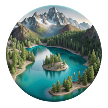 impressive classic Emerald Bay Lake Tahoe Scenic View Transparent professional png