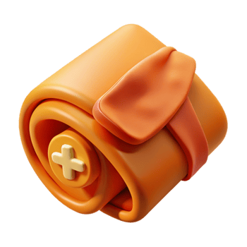 extraordinary abstract Emergency Blanket Orange Isolated authentic png