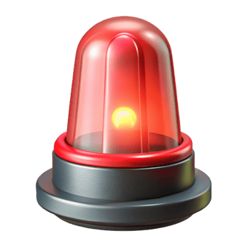 beautiful creative Emergency Light Red with Flashing Bulb Cutout exclusive png