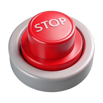 wonderful minimalist Emergency Stop Button Red Labeled Isolated Cutout exclusive png