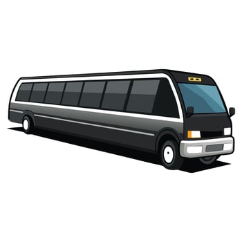 Luxurious Limo Bus Icon vector