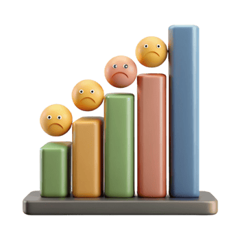impressive minimalist Emotional Intelligence Chart Bar Graph Isolated Cutout detailed png