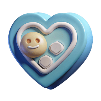 serene artistic Emotional Intelligence Icon Heart Shape Cutout genuine png