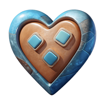 beautiful abstract Emotional Intelligence Icon Heart Shape Cutout genuine png