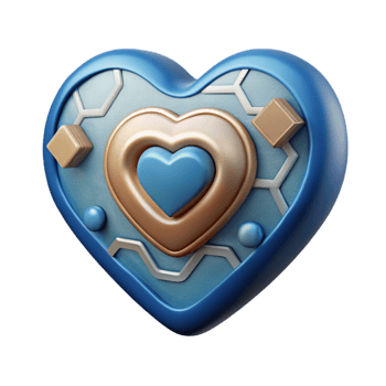 stunning creative Emotional Intelligence Icon Heart Shape Cutout detailed png
