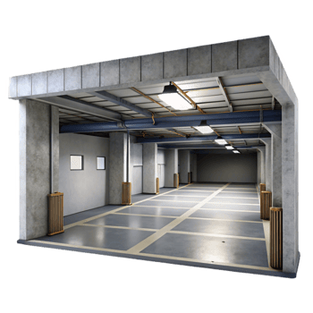 extraordinary artistic Empty Parking Garage Interior Cutout png