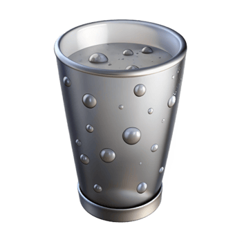 vibrant rustic Empty Pint Glass with Water Droplets Cutout png