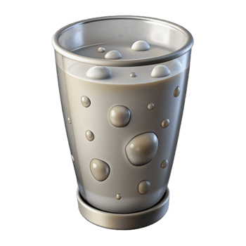impressive classic Empty Pint Glass with Water Droplets Cutout png
