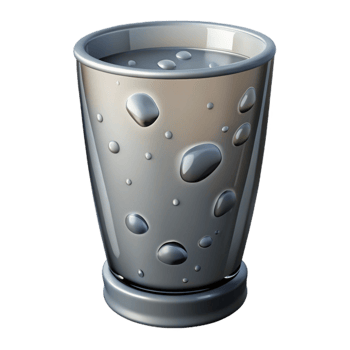 wonderful abstract Empty Pint Glass with Water Droplets Cutout detailed png