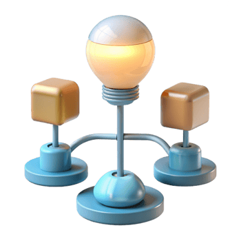 serene artistic Energy Efficient Lighting System Diagram Transparent Background high resolution png
