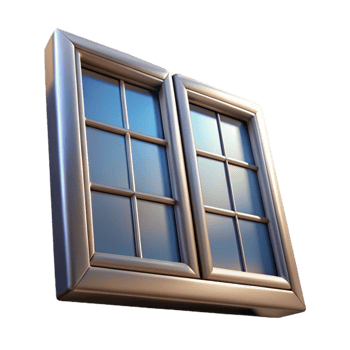 vibrant artistic Energy Efficient Windows Close Up Transparent Background png