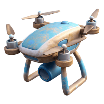 stunning abstract Environmental Monitoring Drone Isolated original png