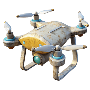 wonderful creative Environmental Monitoring Drone Isolated professional png