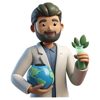 impressive modern Environmental Research Scientist at Work Cutout detailed png
