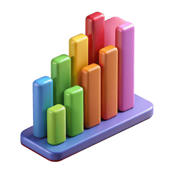 elegant abstract Equalizer Bars Colorful Display Isolated original png