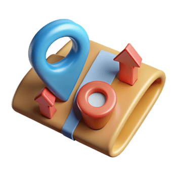 dramatic artistic Evacuation Route Map Arrows and Text Isolated Element detailed png