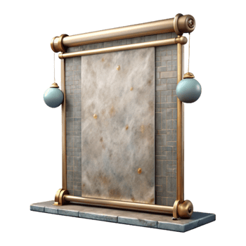 elegant traditional Exhibition Banner Large Format Isolated authentic png