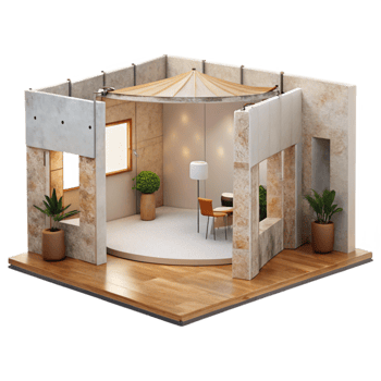 wonderful creative Exhibition Space Flexible Layout Isolated original png