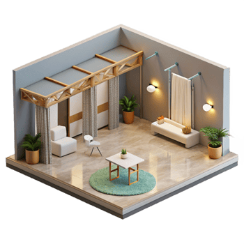 stunning classic Exhibition Space Open Plan Isolated exclusive png