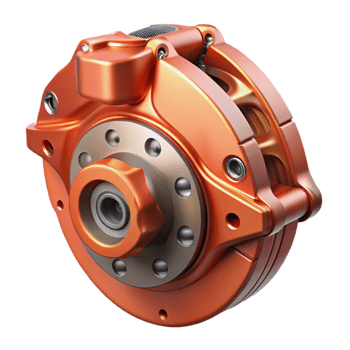 vibrant minimalist Exotic Car Brake Caliper Detail Transparent high resolution png