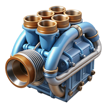 impressive vintage Exotic Car Engine Detail Transparent exclusive png