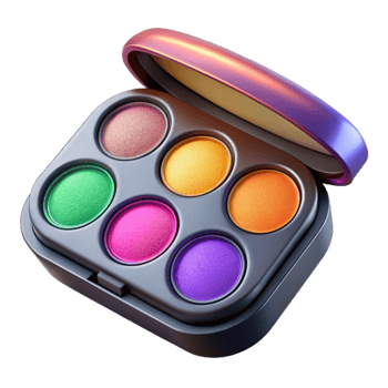 magnificent classic Eye Shadow Palette Colorful Shimmer Cutout authentic png