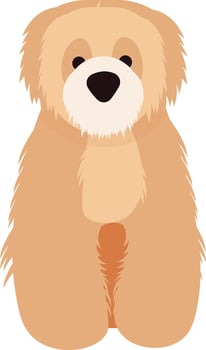 Cute Golden Retriever vector