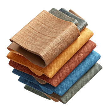 extraordinary artistic Fabric Swatches Various Colors Isolated Cutout high resolution png