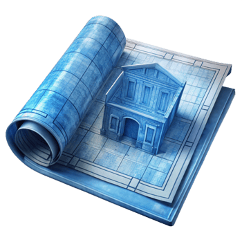 stunning artistic Faded Blueprint Architectural Drawing Transparent Element original png