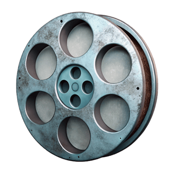 magnificent contemporary Faded Film Reel Restoration Process Cutout genuine png