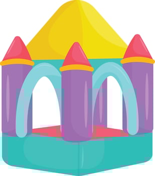 Castle Bounce House vector