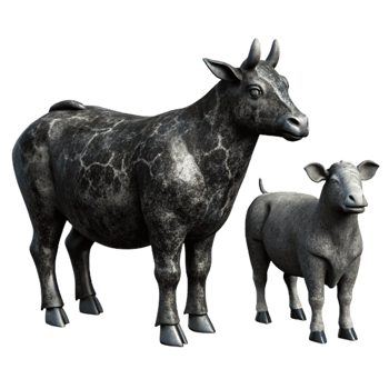 stunning creative Farm Animals Silhouette Transparent Background premium png