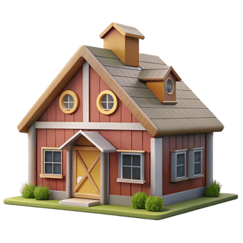 stunning abstract Farmhouse Exterior Cutout with Front View high resolution png