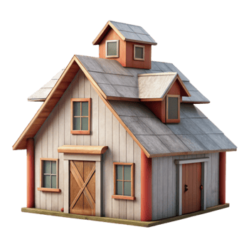 dramatic rustic Farmhouse Isolated White Walls original png