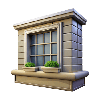 stunning contemporary Farmhouse Window Box Transparent premium png