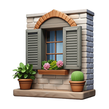 beautiful contemporary Farmhouse Window Cutout png